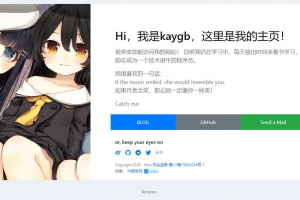 好看的个人主页,个人引导页
