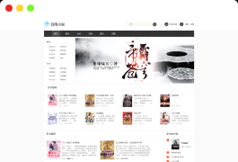 狂雨小说CMS V1.5.2版本_简洁大气小说网站系统