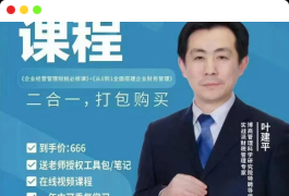 叶建平：财务管理+税务管理课程合集