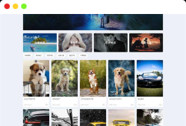 H5自适应响应式相册图片网站模板 – 图片壁纸类网站源码下载